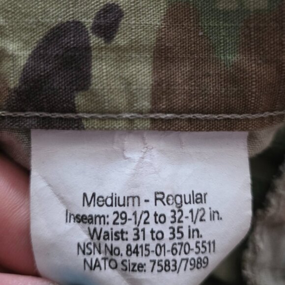 NWOT US ARMY ( MED REG ) Trouser Combat Pants Men - Picture 4 of 5